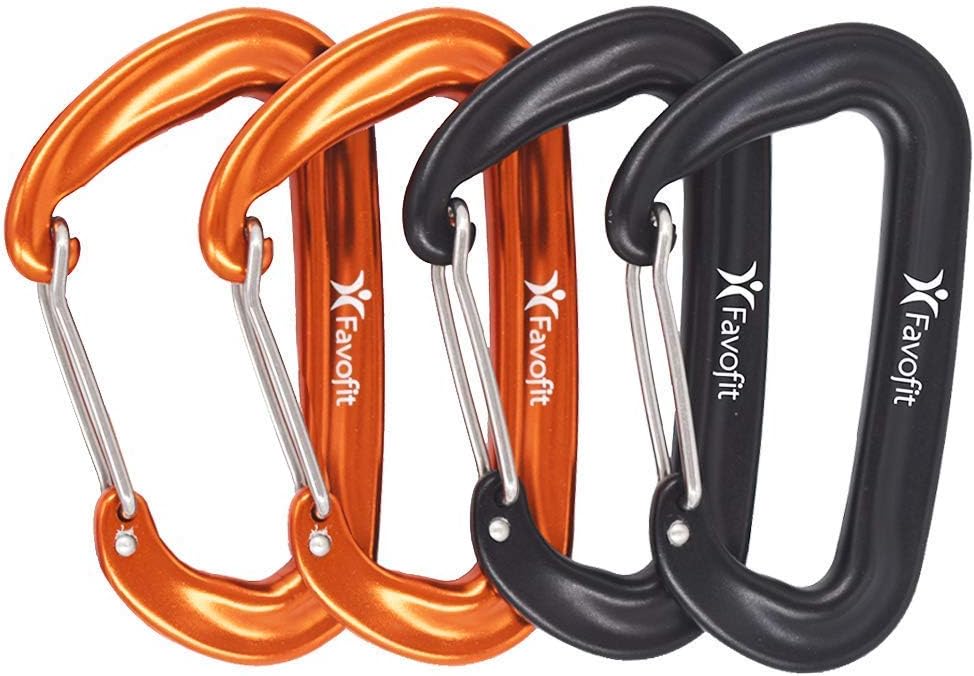 Favofit 12KN Heavy Duty Carabiner Clips