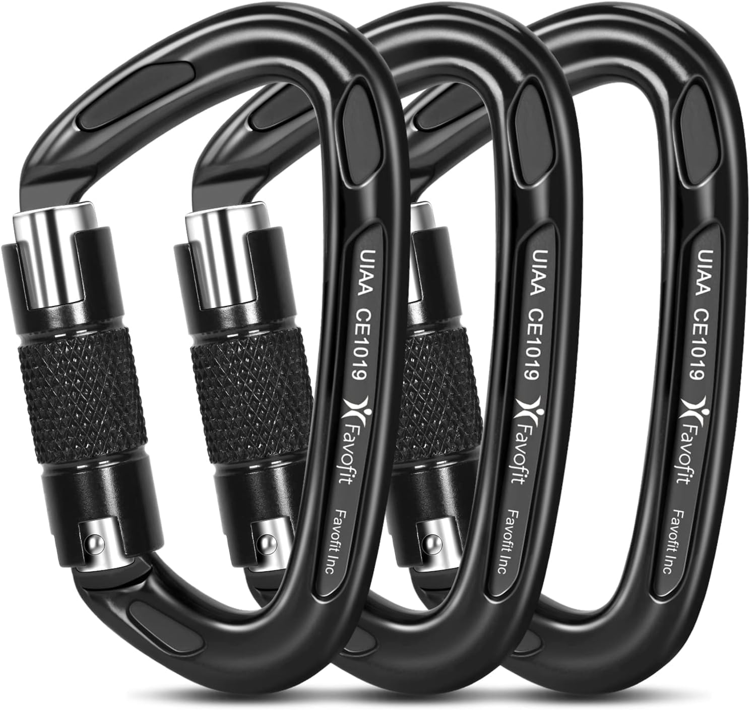 Favofit Heavy Duty Locking Climbing Carabiner