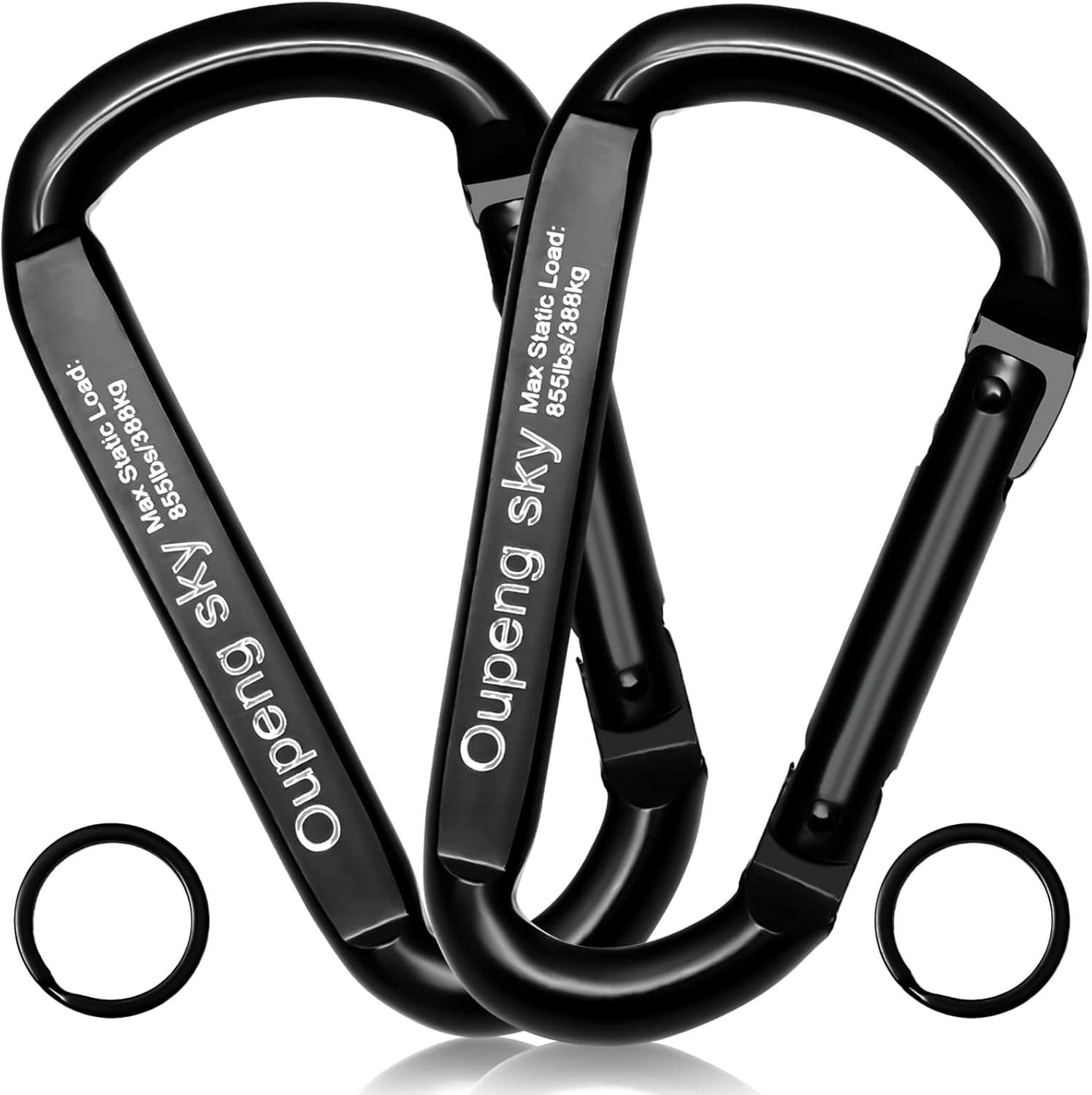 Oupeng sky Carabiner Clip, 855lbs,3