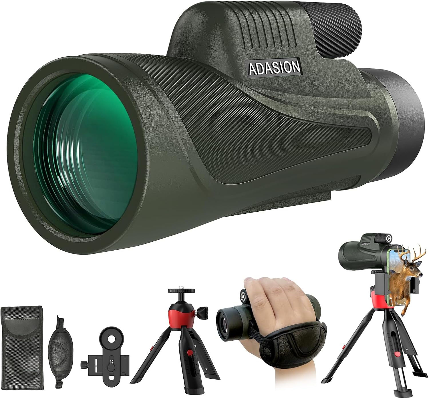 Adasion 12x56 HD Monocular