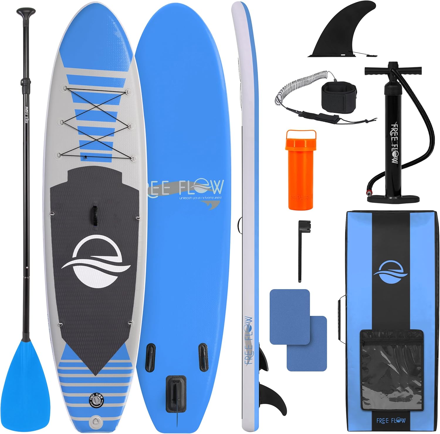 SereneLife Inflatable Stand Up Paddle Board